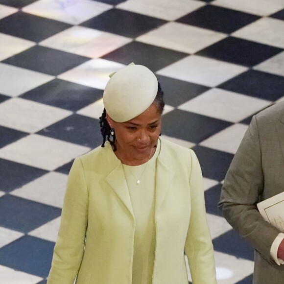 Doria Ragland et Le prince Charles, prince de Galles - Cérémonie de mariage du prince Harry et de Meghan Markle en la chapelle Saint-George au château de Windsor, Royaume Uni, le 19 mai 2018.
