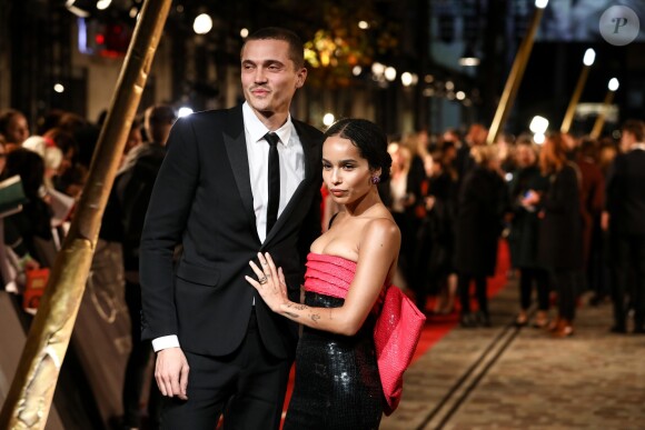 Zoe Kravitz et son fiancé Karl Glusman - Avant première mondiale du film "Les animaux fantastiques : Les crimes de Grindelwald" au cinéma UGC Bercy à Paris le 8 novembre 2018. © Cyril Moreau/bestimage