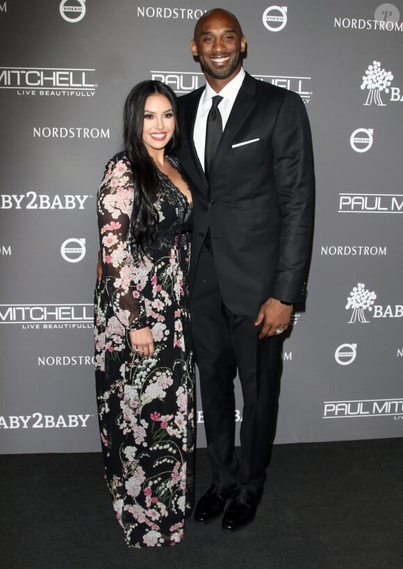 Kobe Bryant et sa femme Vanessa Laine Bryant - Les célébrités posent lors du photocall de la soirée Baby2Baby à Culver City le 10 novembre 2018.