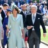 Carol Middleton et Michael Francis Middleton - Les invités arrivent à la chapelle St. George pour le mariage du prince Harry et de Meghan Markle au château de Windsor, Royaume Uni, le 19 mai 2018.