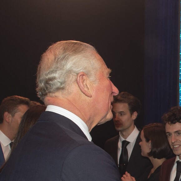 Le prince Charles avec son épouse Camilla lors de la soirée We Are Most Amused and Amazed enregistrée le 22 octobre 2018 au Palladium de Londres et diffusée le 13 novembre sur ITV en l'honneur de son 70e anniversaire.
