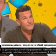 Benjamin Castaldi évoque le nouveau rôle de Camille Combal, animateur de "Danse avec les stars" sur TF1, sur le plateau de CNews mercredi 14 novembre 2018.