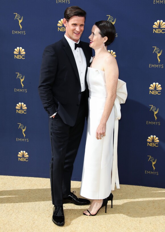 Matt Smith et Claire Foy à la 70ème cérémonie des Emmy Awards à Los Angeles le 17 septembre 2018.