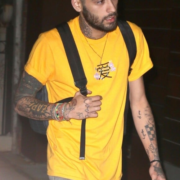 Zayn Malik sort de chez sa compagne G. Hadid à New York, le 19 juillet 2018