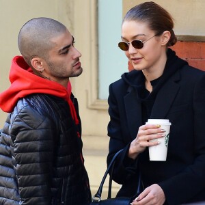 Exclusif - Gigi Hadid et Zayn Malik à New York le 29 avril 2018.