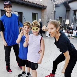 Céline Dion fête les 8 ans de Nelson et Eddy, à Las Vegas, le 23 octobre 2018