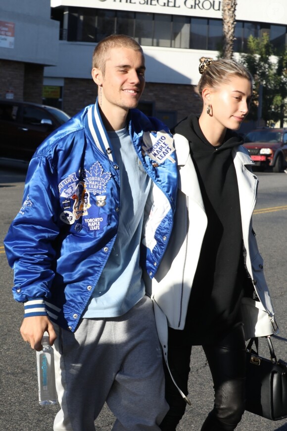Justin Bieber et sa femme Hailey Baldwin sont allés prendre un café en amoureux à Los Angeles, le 3 novembre 2018.