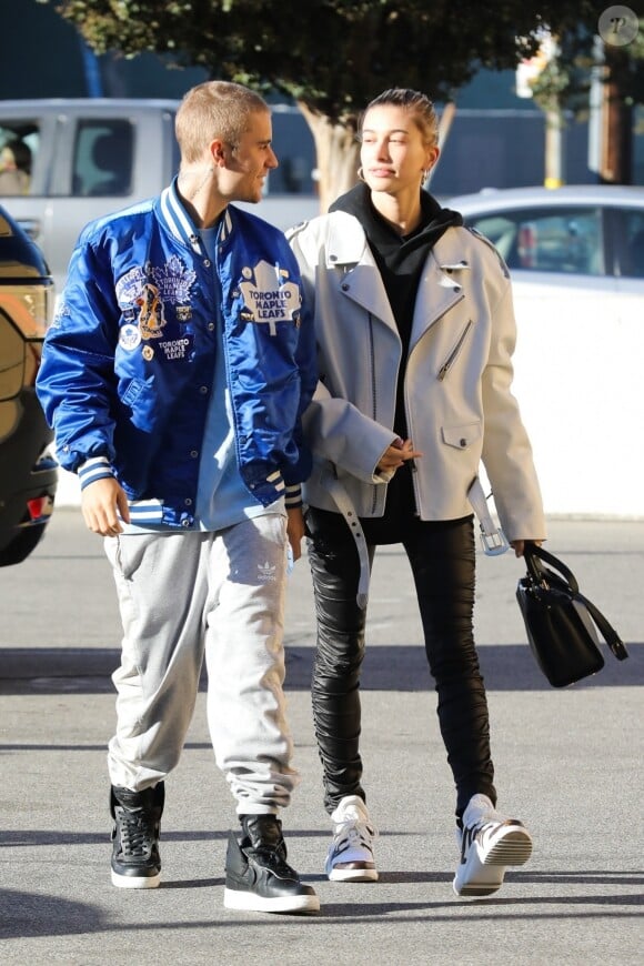 Justin Bieber et sa femme Hailey Baldwin sont allés prendre un café en amoureux à Los Angeles, le 3 novembre 2018.