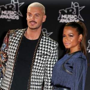 Le chanteur français M. Pokora (Matt Pokora) et sa compagne la chanteuse américaine Christina Milian - 19ème édition des NRJ Music Awards à Cannes le 4 novembre 2017. © Dominique Jacovides/Bestimage