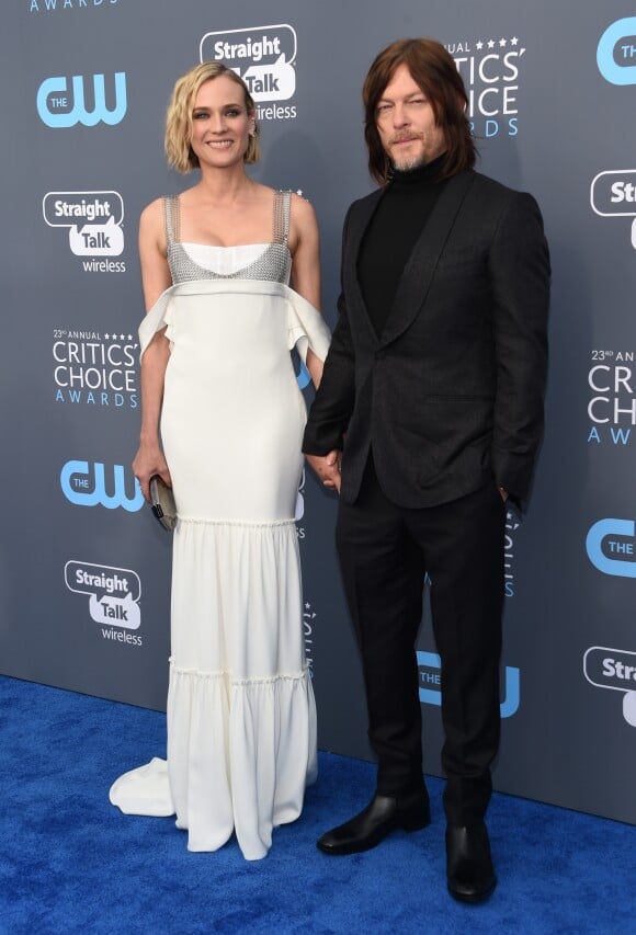 Diane Kruger et Norman Reedus lors des "23ème Critics Choice Awards" au Barker Hangar à Los Angeles, le 11 janvier 2018. © Chris Delmas/Bestimage