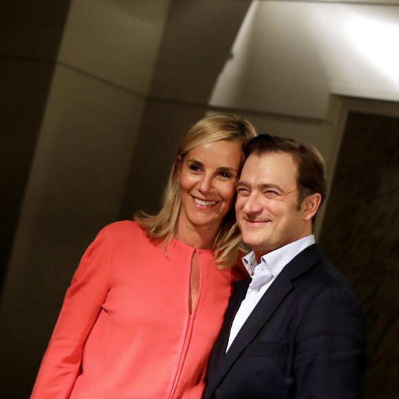 Exclusif - Renaud Capuçon et sa femme Laurence Ferrari - Backstage du concert unique "Au cinéma" de Renaud Capuçon à l'Olympia à Paris le 14 octobre 2018. © Dominique Jacovides - Cyril Moreau/Bestimage