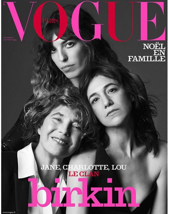 Couverture du magazine "Vogue Paris" en kiosque le 6 décembre 2018.