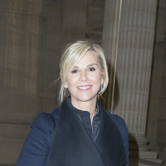 Laurence Ferrari - Inauguration de l'exposition Boucheron "Vendorama" à l'hôtel de la Monnaie à Paris le 11 janvier 2018. © Olivier Borde/Bestimage