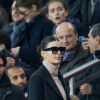 Camila Morrone et Mick Jagger dans les tribunes du Parc des Princes lors du match de ligue des champions de l'UEFA opposant le Paris Saint-Germain à Liverpool FC à Paris, France, le 28 novembre 2018. Le PSG a gagné 2-1. © Cyril Moreau/Bestimage