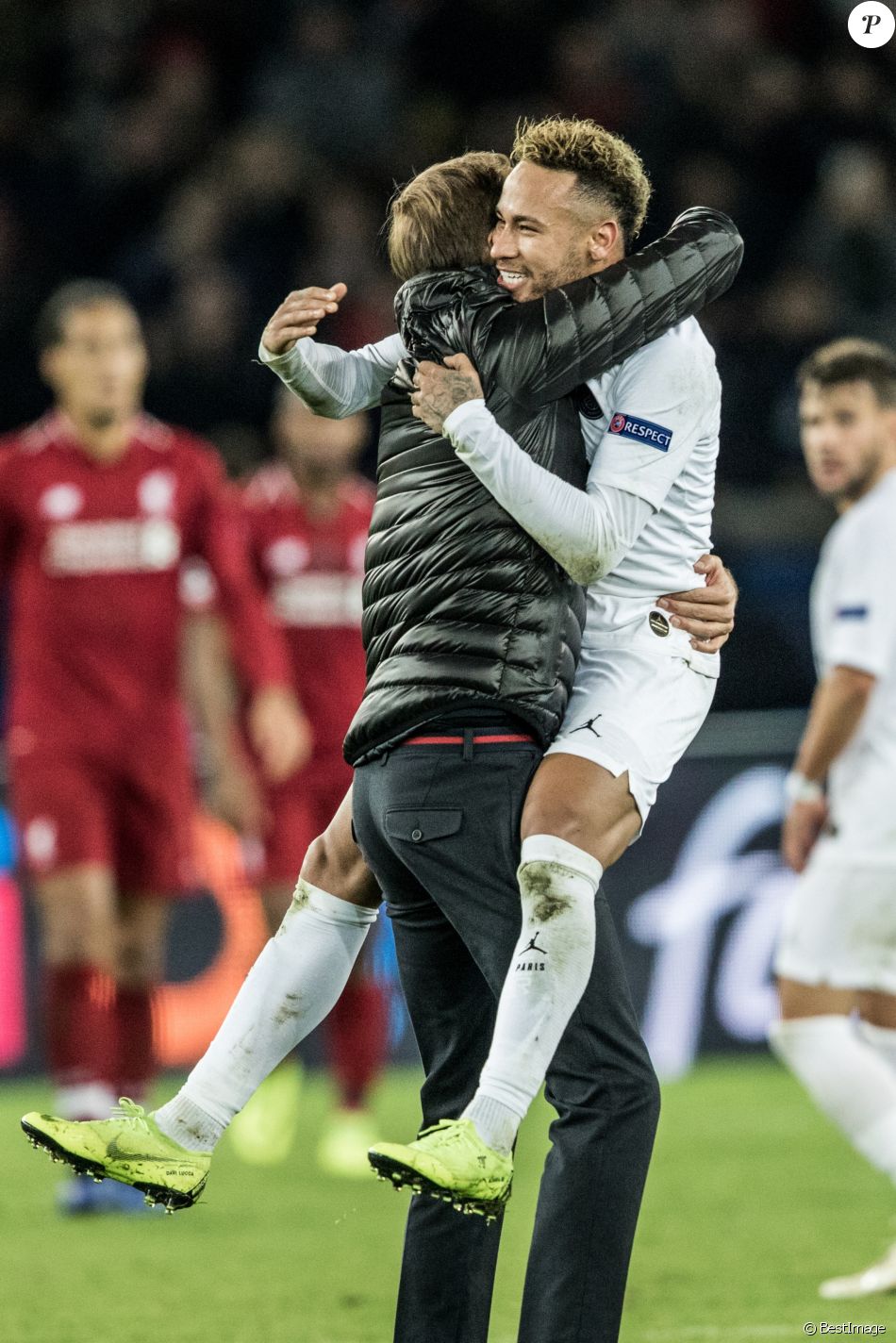 L'entraineur Thomas Tuchel et Neymar - Match de ligue des ...