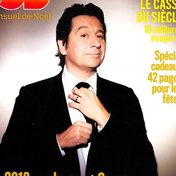 Laurent Gerra en couverture de "VSD", numéro du mensuel de Noël, décembre 2018.