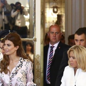 Julianna Macri, la femme du président de l'Argentine, la première dame Brigitte Macron - Le président de l'Argentine et sa femme accueillent le couple présidentiel français à la Casa Rosada à Buenos Aires le 29 novembre 2018. © Stéphane Lemouton / Bestimage