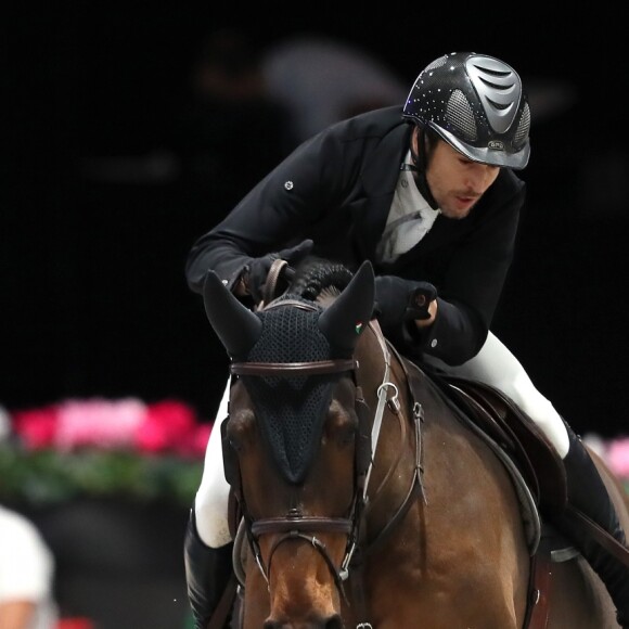 Guillaume Canet lors du Longines Masters Paris à Villepinte le 1er décembre 2017. © Cyril Moreau / Bestimage