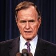  George H.W. Bush lors d'une annonce à Washington le 12 janvier 1989. L'ancien président des Etats-Unis est mort à l'âge de 94 ans le 30 novembre 2018. 