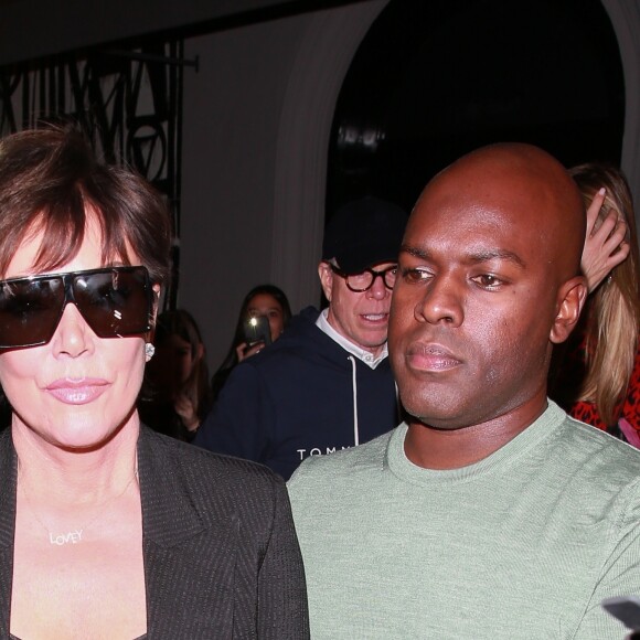 Kris Jenner et son compagnon Corey Gamble sont allés diner avec Tommy Hilfiger et son compagnon Dee Ocleppo au restaurant Craig à West Hollywood, le 2 novembre 2018