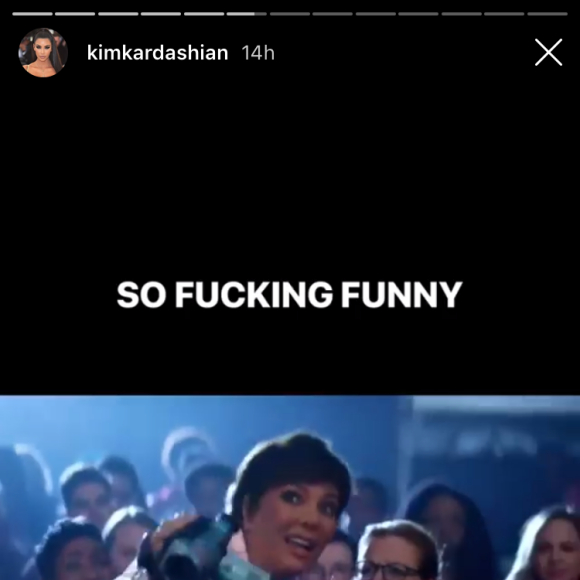 Kim Kardashian félicite sa mère Kris Jenner, star du nouveau clip d'Ariana Grande dans "Thank u, next", sorti le 30 novembre 2018