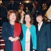 Maria Pacôme, Christine Delaroche et Nicole Calfan à la générale de la pièce Matin Pêcheur en 1995 à Paris