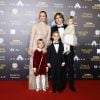 Luka Modric, ballon d'or 2018, avec sa femme Vanja Bosnic et leurs enfants Ivano (né en 2010), Ema (née en 2013) et Sofia (née en 2017) - Tapis rouge de la cérémonie du Ballon d'or France Football 2018 au Grand Palais à Paris, France, le 3 décembre 2018. © Cyril Moreau/Bestimage