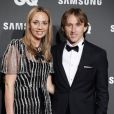 Luka Modric et sa femme Malena Costa Sjögren au photocall de la soirée des "GQ Awards Men of the Year" à Madrid, le 22 novembre 2018.