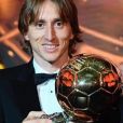 Luka Modric sacré Ballon d'or à Paris le 3 décembre 2018.