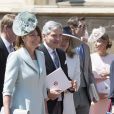 Michael and Carole Middleton - Les invités arrivent à la chapelle St. George pour le mariage du prince Harry et de Meghan Markle au château de Windsor, Royaume Uni, le 19 mai 2018.