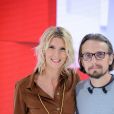 Exclusif - Hélène Gateau et Lorant Deutsch - Enregistrement de l'émission "Vivement Dimanche" au studio Gabriel à Paris, diffusée le 9 décembre sur France 2. Le 21 novembre 2018 © Guillaume Gaffiot / Bestimage