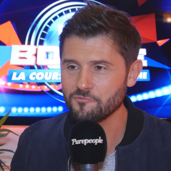 Christophe Beaugrand lors de la conférence de presse de "Big Bounce Battle" chez TF1.