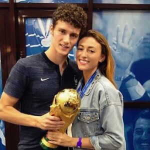 Rachel Legrain-Trapani et Benjamin Pavard après la victoire de l'équipe de France à la Coupe du monde 2018 - Instagram - 15 juillet 2018