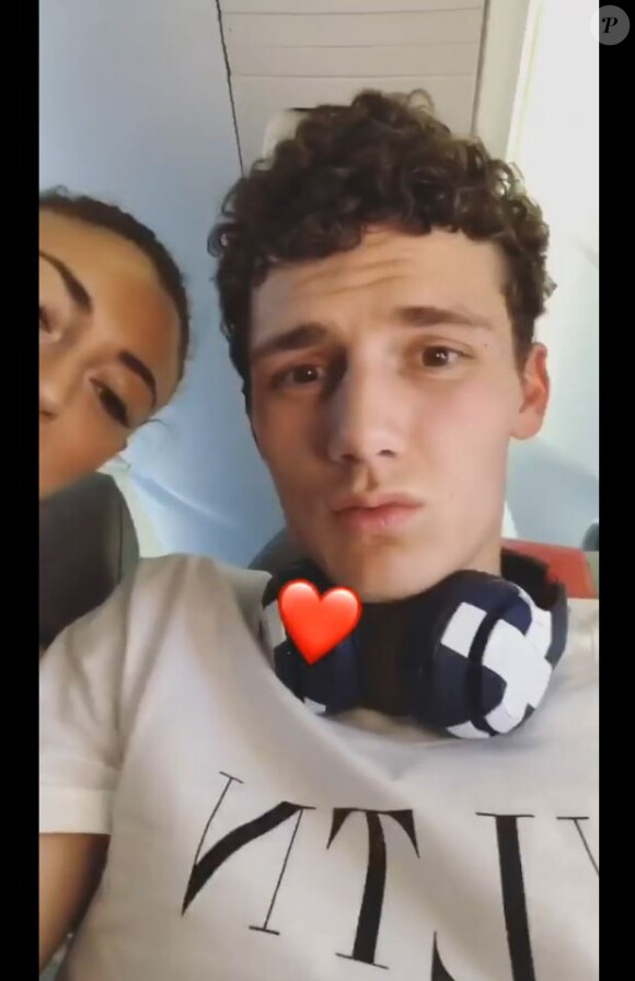 Rachel Legrain-Trapani part en vacances avec Benjamon Pavard. Instagram, le 22 juillet 2018.