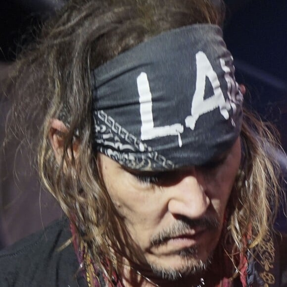 Johnny Depp, Alice Cooper avec leur groupe "Hollywood Vampires" en concert au Tollwood Festival à Munich, le 27 juin 2018. © Future-Image via Zuma Press/Bestimage