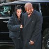 Kim Kardashian et son mari Kanye West arrivent à leur hôtel à New York, le 3 décembre 2018.