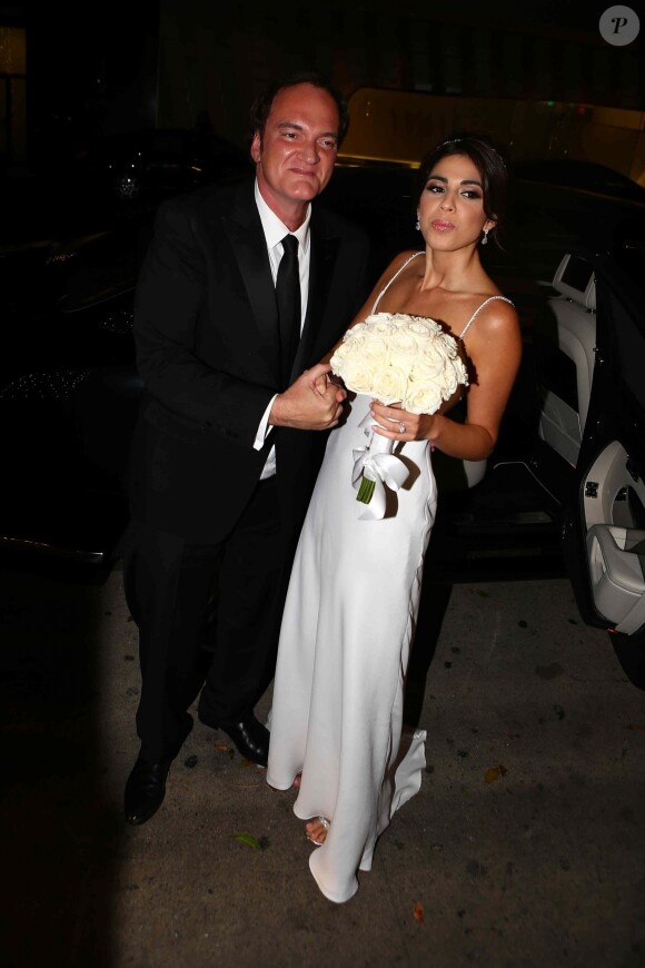 Réception du mariage de Quentin Tarantino avec le mannequin Daniella Pick à Beverly Hills le 28 novembre 2018