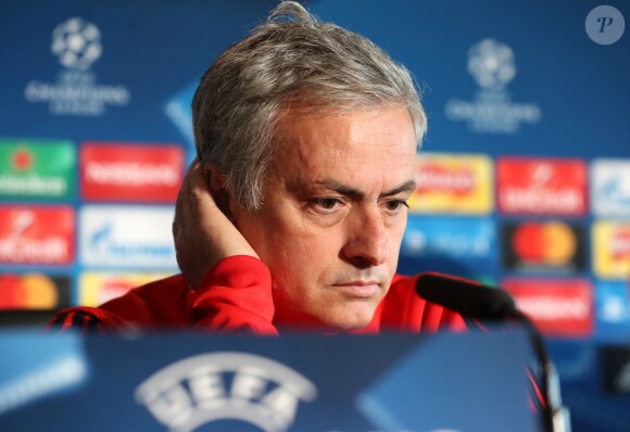 José Mourinho lors d'une conférence de presse de Manchester United le 30 octobre 2017.