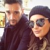 Hugo et Marine Lloris lors d'une balade à Londres le 11 novembre 2018.