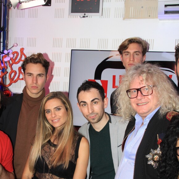 Exclusif - Clara Morgane, Jordan de Luxe, Pierre-Jean Chalençon - Emission "Le Show de Luxe" sur la Radio Voltage à Paris le 19 décembre 2018. © Philippe Baldini/Bestimage