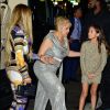 Jennifer Lopez avec sa mère Guadalupe et sa fille Emme à New York, le 20 août 2018