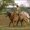 Prince Charles, William et Harry à la chasse à cheval à Beaufort le 21 octobre 1994.