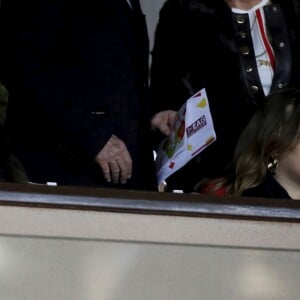 La princesse Stéphanie de Monaco et sa fille Camille Gottlieb lors de la défaite de l'AS Monaco contre Guingamp lors de la 19ème journée de ligue 1 au stade Louis II de Monaco le 22 décembre 2018. © Franz Chavaroche/Nice Matin/Bestimage