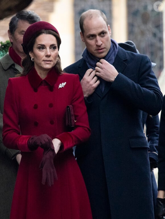 Le prince William, duc de Cambridge, Catherine Kate Middleton, la duchesse de Cambridge - La famille royale britannique se rend à la messe de Noël à l'église Sainte-Marie-Madeleine à Sandringham, le 25 décembre 2018. 25 December 2018.
