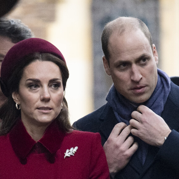 Le prince William, duc de Cambridge, Catherine Kate Middleton, la duchesse de Cambridge - La famille royale britannique se rend à la messe de Noël à l'église Sainte-Marie-Madeleine à Sandringham, le 25 décembre 2018. 25 December 2018.