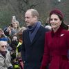 Le prince William, duc de Cambridge, Catherine Kate Middleton, la duchesse de Cambridge - La famille royale britannique se rend à la messe de Noël à l'église Sainte-Marie-Madeleine à Sandringham, le 25 décembre 2018.