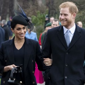 Le prince Harry, duc de Sussex et sa femme Meghan Markle, la duchesse de Sussex enceinte - La famille royale britannique se rend à la messe de Noël à l'église Sainte-Marie-Madeleine à Sandringham, le 25 décembre 2018.