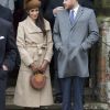 Meghan Markle et son fiancé le prince Harry - La famille royale d'Angleterre arrive à la messe de Noël à l'église Sainte-Marie-Madeleine à Sandringham, le 25 décembre 2017.
