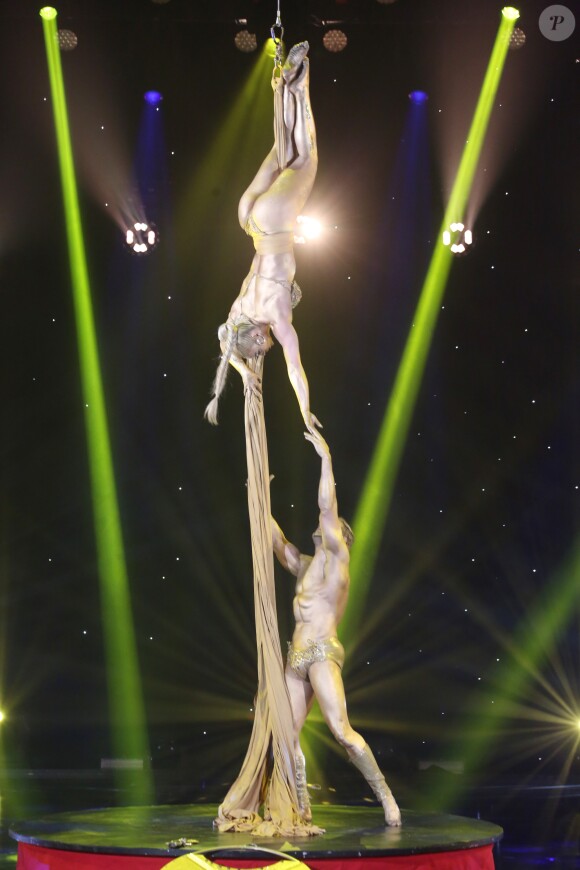 Exclusif - Goldren Dream, Tissu Aerien - Enregistrement de l'émission "Le grand cabaret sur son 31" à La Plaine Saint-Denis le 30 octobre 2018. Diffusion le 31 décembre 2018 sur France 2. © Bahi / Bestimage