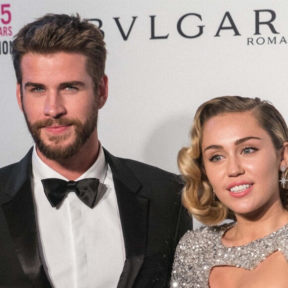 Liam Hemsworth, Miley Cyrus à la 26ème édition de la soirée "Elton John AIDS Foundation Oscar Party" 2018 à West Hollywood le 4 mars 2018.